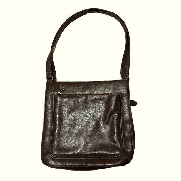 Vintage Brown Leather Relic Pebble Shoulder Bag - Picture 3 of 7